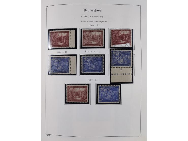 1945/59, meist postfrische und teils ungebrauchte/gestempelte Sammlung mit vielen meist kompletten Sätzen und Gebieten, ab Lo