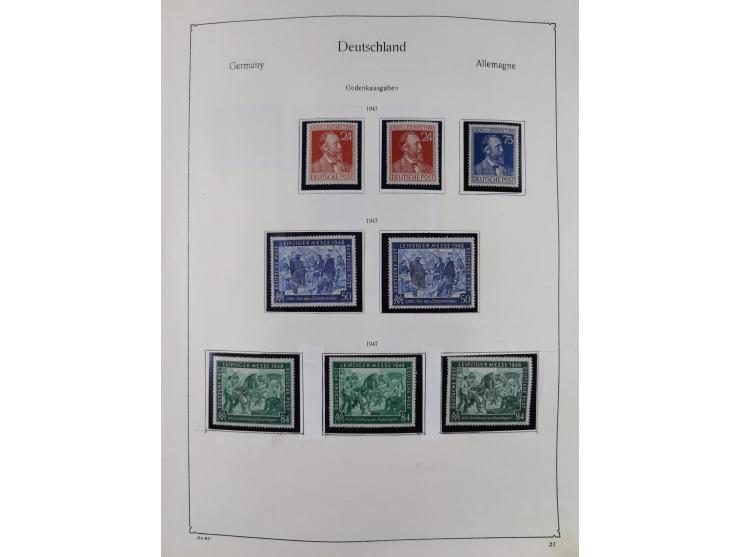 1945/59, meist postfrische und teils ungebrauchte/gestempelte Sammlung mit vielen meist kompletten Sätzen und Gebieten, ab Lo