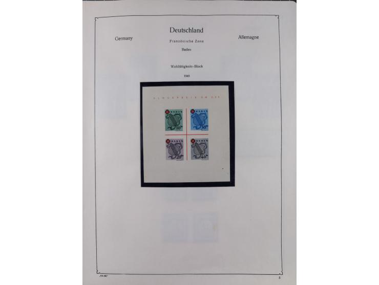 1945/59, meist postfrische und teils ungebrauchte/gestempelte Sammlung mit vielen meist kompletten Sätzen und Gebieten, ab Lo