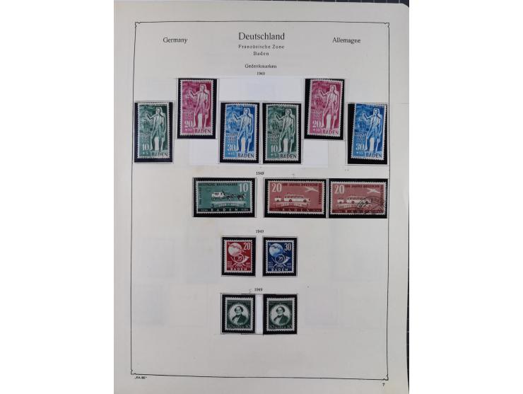 1945/59, meist postfrische und teils ungebrauchte/gestempelte Sammlung mit vielen meist kompletten Sätzen und Gebieten, ab Lo