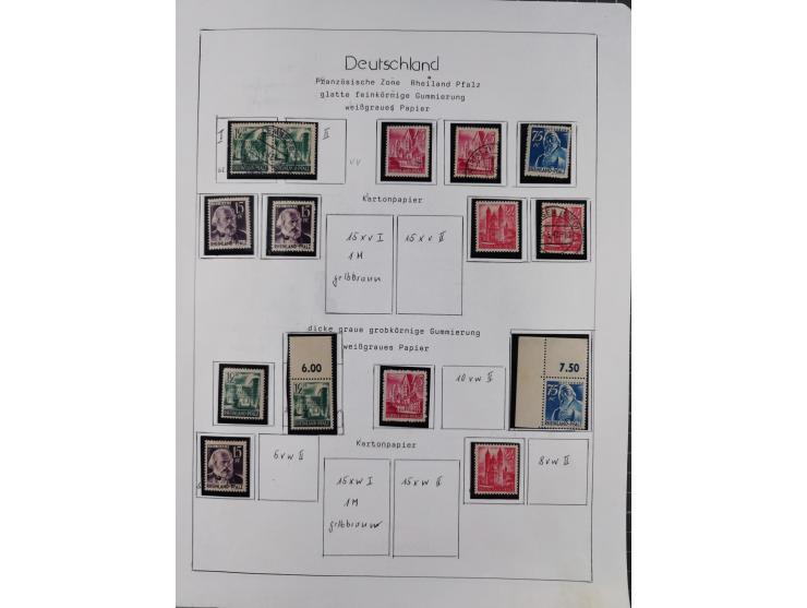 1945/59, meist postfrische und teils ungebrauchte/gestempelte Sammlung mit vielen meist kompletten Sätzen und Gebieten, ab Lo