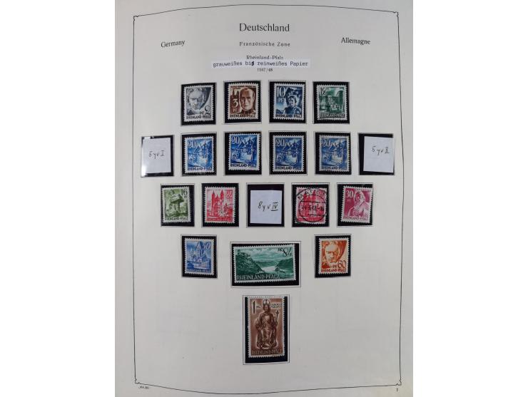 1945/59, meist postfrische und teils ungebrauchte/gestempelte Sammlung mit vielen meist kompletten Sätzen und Gebieten, ab Lo