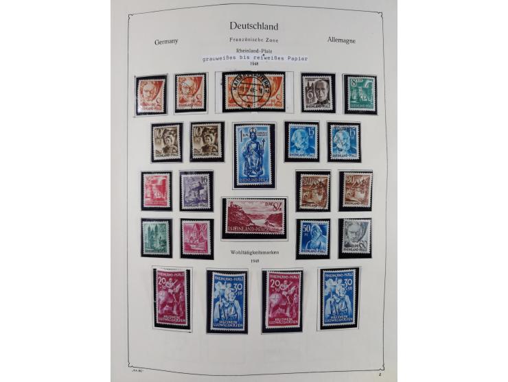 1945/59, meist postfrische und teils ungebrauchte/gestempelte Sammlung mit vielen meist kompletten Sätzen und Gebieten, ab Lo