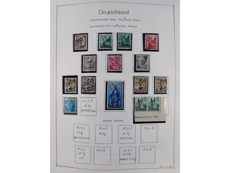 1945/59, meist postfrische und teils ungebrauchte/gestempelte Sammlung mit vielen meist kompletten Sätzen und Gebieten, ab Lo