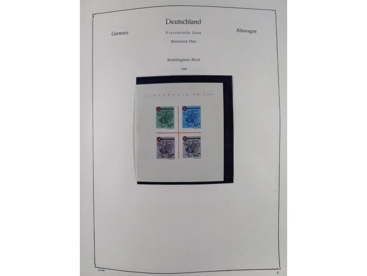 1945/59, meist postfrische und teils ungebrauchte/gestempelte Sammlung mit vielen meist kompletten Sätzen und Gebieten, ab Lo