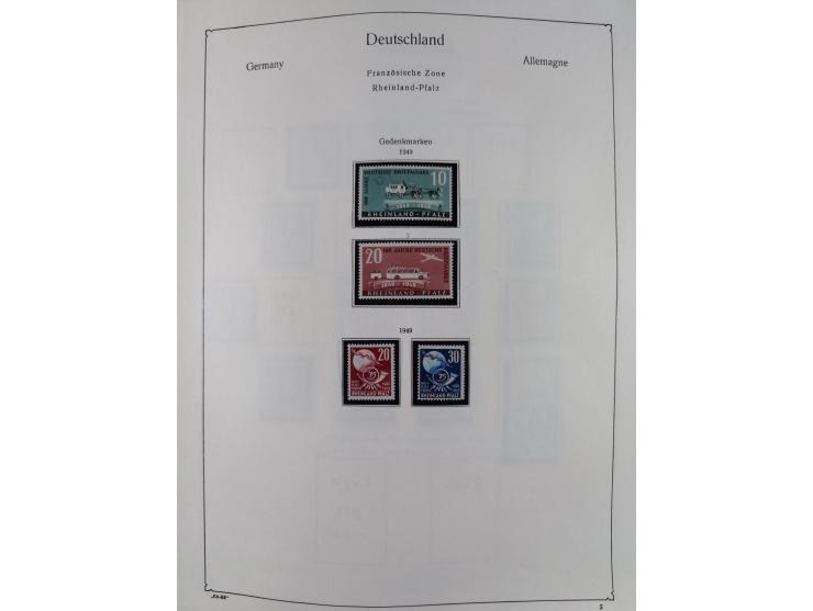 1945/59, meist postfrische und teils ungebrauchte/gestempelte Sammlung mit vielen meist kompletten Sätzen und Gebieten, ab Lo