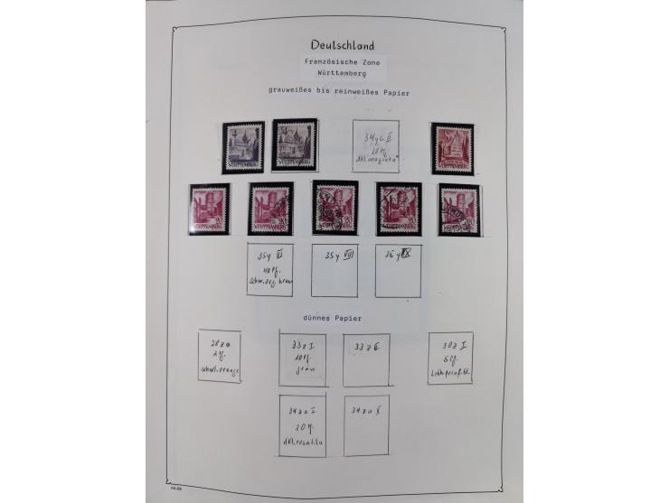 1945/59, meist postfrische und teils ungebrauchte/gestempelte Sammlung mit vielen meist kompletten Sätzen und Gebieten, ab Lo