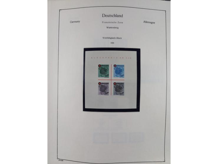 1945/59, meist postfrische und teils ungebrauchte/gestempelte Sammlung mit vielen meist kompletten Sätzen und Gebieten, ab Lo