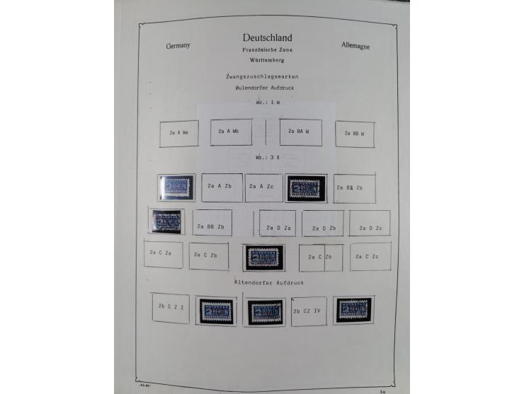 1945/59, meist postfrische und teils ungebrauchte/gestempelte Sammlung mit vielen meist kompletten Sätzen und Gebieten, ab Lo