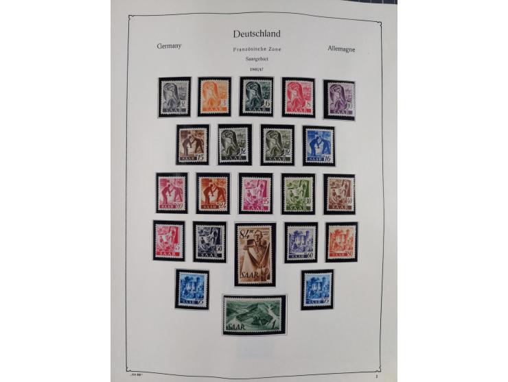 1945/59, meist postfrische und teils ungebrauchte/gestempelte Sammlung mit vielen meist kompletten Sätzen und Gebieten, ab Lo