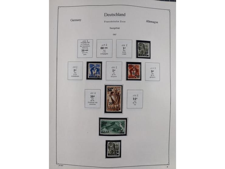 1945/59, meist postfrische und teils ungebrauchte/gestempelte Sammlung mit vielen meist kompletten Sätzen und Gebieten, ab Lo