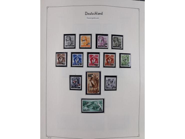 1945/59, meist postfrische und teils ungebrauchte/gestempelte Sammlung mit vielen meist kompletten Sätzen und Gebieten, ab Lo