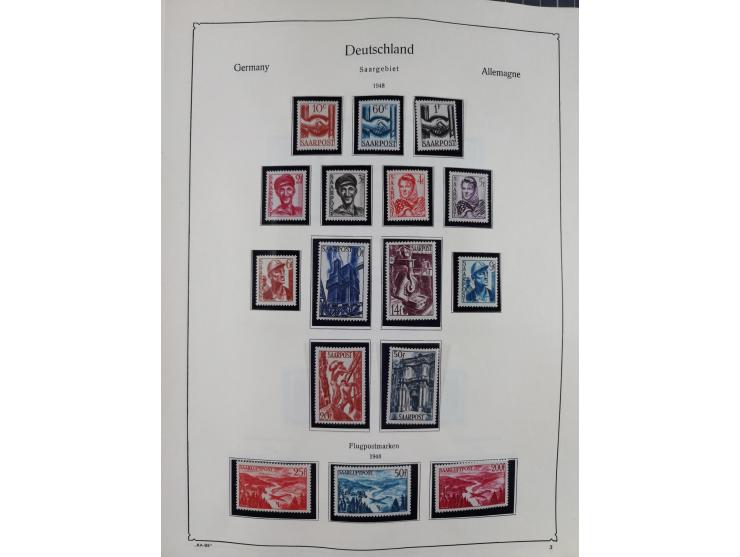 1945/59, meist postfrische und teils ungebrauchte/gestempelte Sammlung mit vielen meist kompletten Sätzen und Gebieten, ab Lo