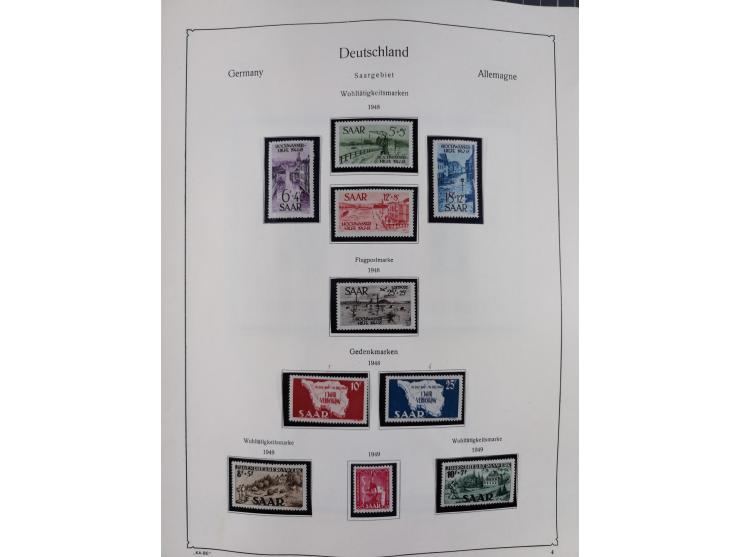 1945/59, meist postfrische und teils ungebrauchte/gestempelte Sammlung mit vielen meist kompletten Sätzen und Gebieten, ab Lo