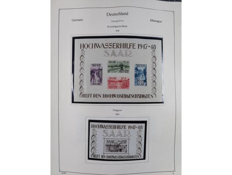 1945/59, meist postfrische und teils ungebrauchte/gestempelte Sammlung mit vielen meist kompletten Sätzen und Gebieten, ab Lo