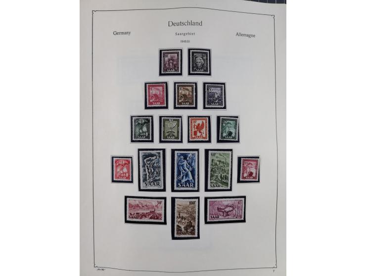 1945/59, meist postfrische und teils ungebrauchte/gestempelte Sammlung mit vielen meist kompletten Sätzen und Gebieten, ab Lo