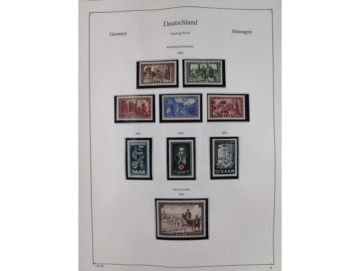1945/59, meist postfrische und teils ungebrauchte/gestempelte Sammlung mit vielen meist kompletten Sätzen und Gebieten, ab Lo