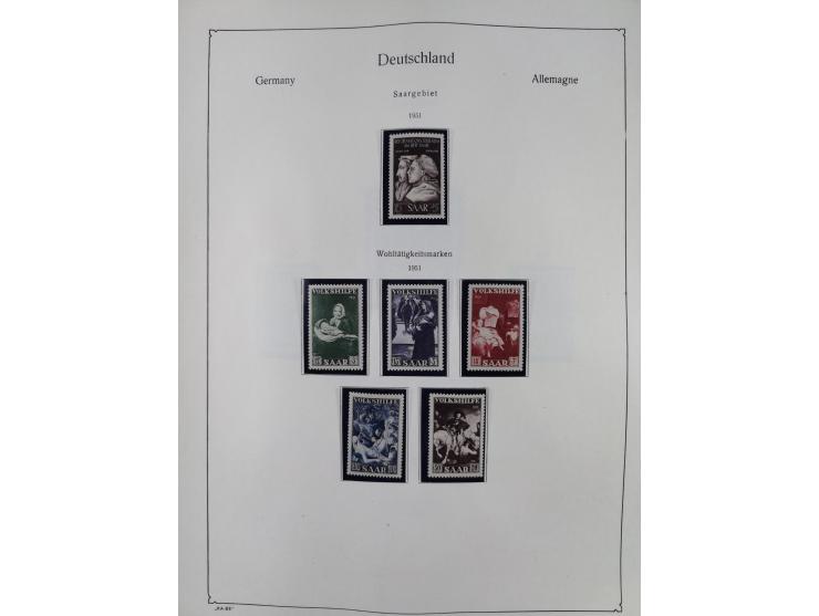 1945/59, meist postfrische und teils ungebrauchte/gestempelte Sammlung mit vielen meist kompletten Sätzen und Gebieten, ab Lo