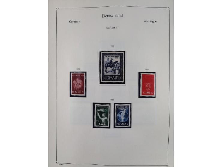 1945/59, meist postfrische und teils ungebrauchte/gestempelte Sammlung mit vielen meist kompletten Sätzen und Gebieten, ab Lo