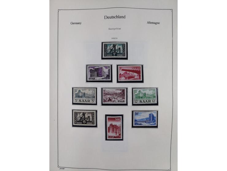 1945/59, meist postfrische und teils ungebrauchte/gestempelte Sammlung mit vielen meist kompletten Sätzen und Gebieten, ab Lo