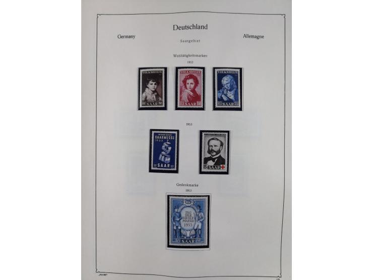 1945/59, meist postfrische und teils ungebrauchte/gestempelte Sammlung mit vielen meist kompletten Sätzen und Gebieten, ab Lo