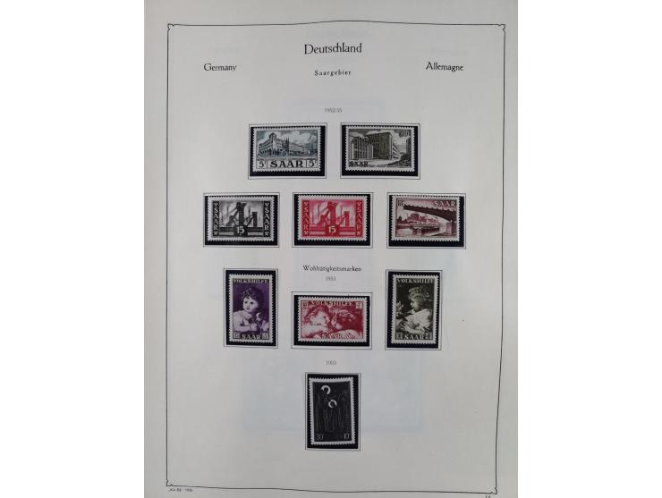 1945/59, meist postfrische und teils ungebrauchte/gestempelte Sammlung mit vielen meist kompletten Sätzen und Gebieten, ab Lo