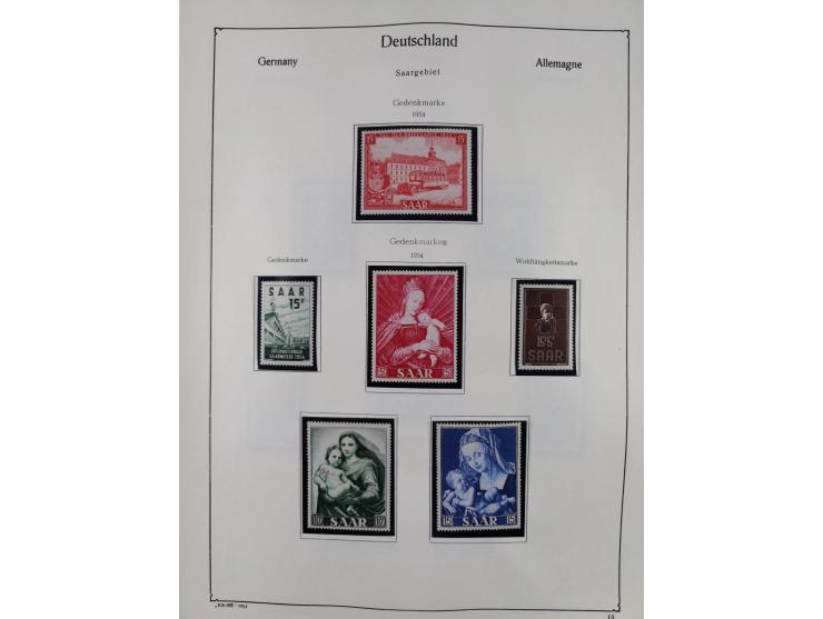 1945/59, meist postfrische und teils ungebrauchte/gestempelte Sammlung mit vielen meist kompletten Sätzen und Gebieten, ab Lo