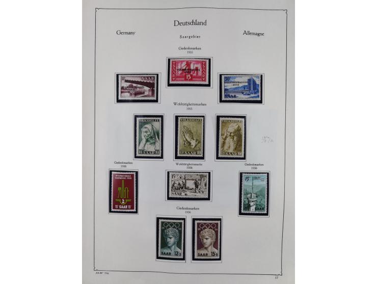 1945/59, meist postfrische und teils ungebrauchte/gestempelte Sammlung mit vielen meist kompletten Sätzen und Gebieten, ab Lo