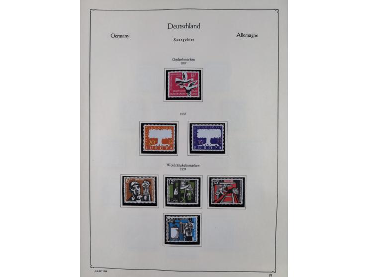 1945/59, meist postfrische und teils ungebrauchte/gestempelte Sammlung mit vielen meist kompletten Sätzen und Gebieten, ab Lo