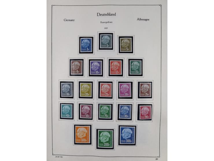 1945/59, meist postfrische und teils ungebrauchte/gestempelte Sammlung mit vielen meist kompletten Sätzen und Gebieten, ab Lo