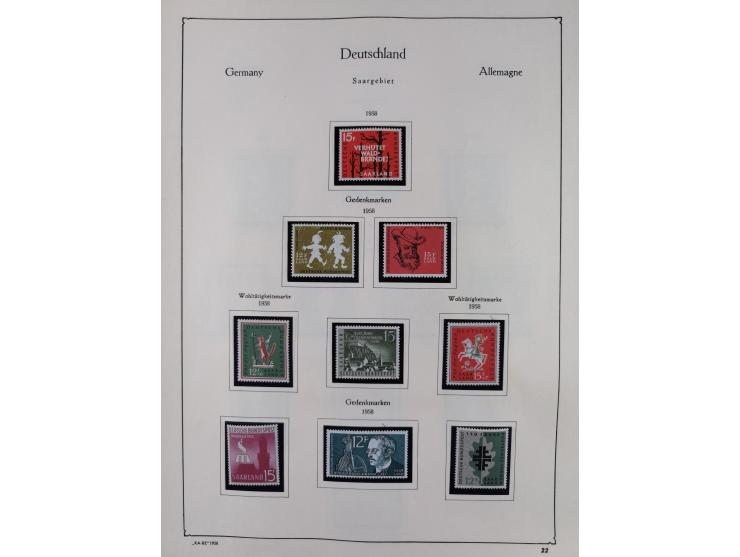 1945/59, meist postfrische und teils ungebrauchte/gestempelte Sammlung mit vielen meist kompletten Sätzen und Gebieten, ab Lo