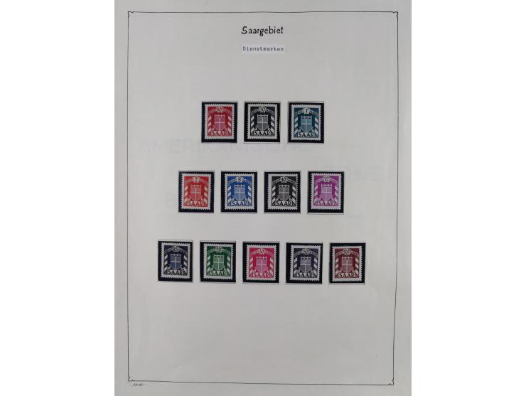 1945/59, meist postfrische und teils ungebrauchte/gestempelte Sammlung mit vielen meist kompletten Sätzen und Gebieten, ab Lo