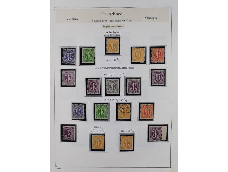 1945/59, meist postfrische und teils ungebrauchte/gestempelte Sammlung mit vielen meist kompletten Sätzen und Gebieten, ab Lo
