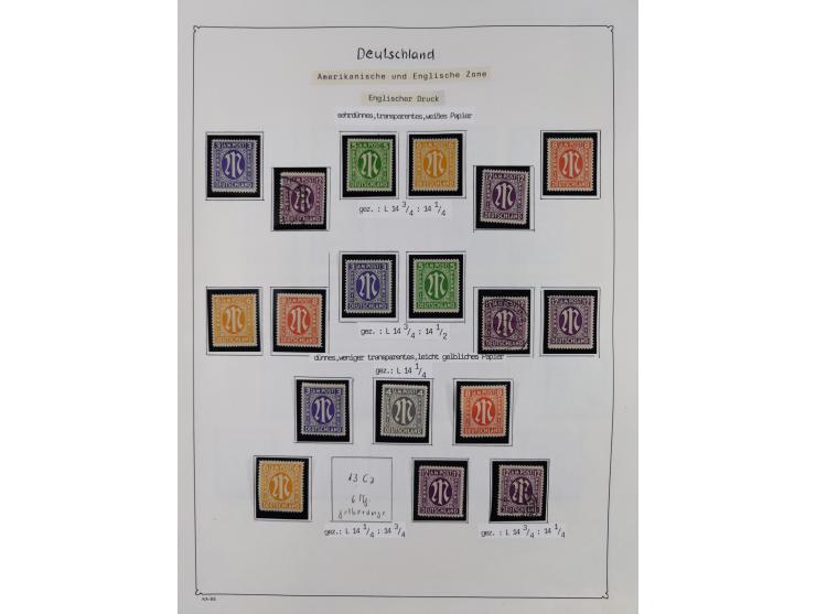 1945/59, meist postfrische und teils ungebrauchte/gestempelte Sammlung mit vielen meist kompletten Sätzen und Gebieten, ab Lo
