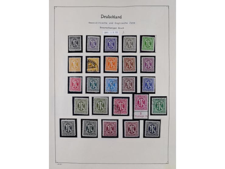 1945/59, meist postfrische und teils ungebrauchte/gestempelte Sammlung mit vielen meist kompletten Sätzen und Gebieten, ab Lo