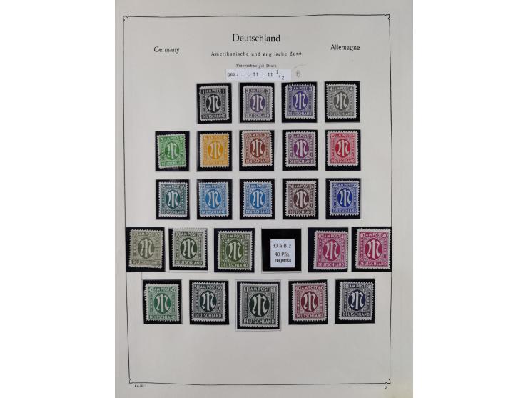 1945/59, meist postfrische und teils ungebrauchte/gestempelte Sammlung mit vielen meist kompletten Sätzen und Gebieten, ab Lo