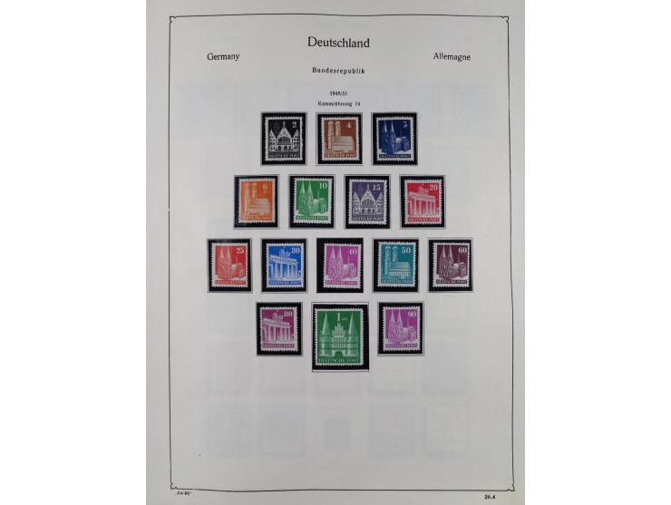 1945/59, meist postfrische und teils ungebrauchte/gestempelte Sammlung mit vielen meist kompletten Sätzen und Gebieten, ab Lo