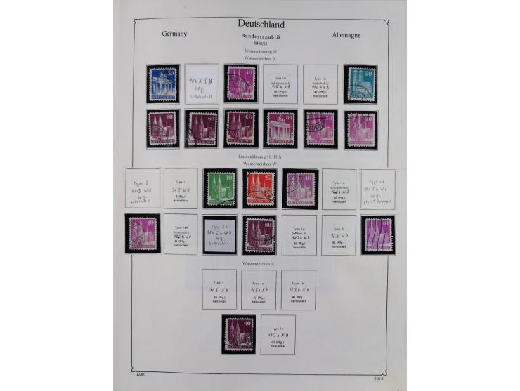 1945/59, meist postfrische und teils ungebrauchte/gestempelte Sammlung mit vielen meist kompletten Sätzen und Gebieten, ab Lo