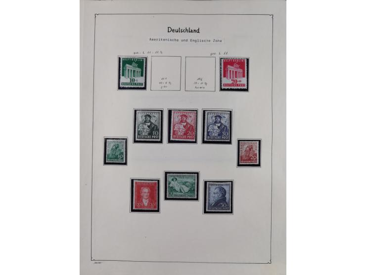 1945/59, meist postfrische und teils ungebrauchte/gestempelte Sammlung mit vielen meist kompletten Sätzen und Gebieten, ab Lo