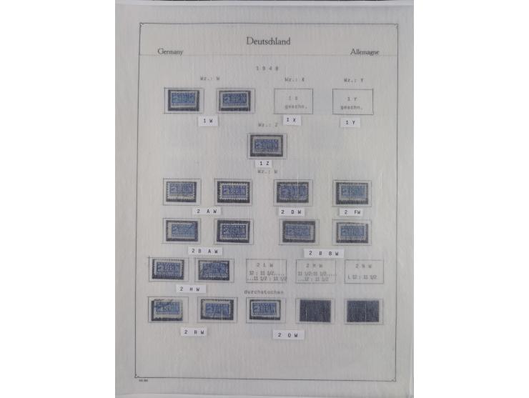 1945/59, meist postfrische und teils ungebrauchte/gestempelte Sammlung mit vielen meist kompletten Sätzen und Gebieten, ab Lo