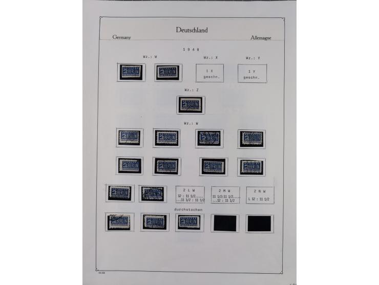1945/59, meist postfrische und teils ungebrauchte/gestempelte Sammlung mit vielen meist kompletten Sätzen und Gebieten, ab Lo