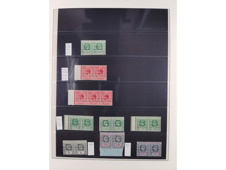 1915/16, ´TOGO / ANGLO-FRENCH / OCCUPATION´ Collection Gold Coast KGV overprinted issue mostly unused up to 5 sh. block of fo