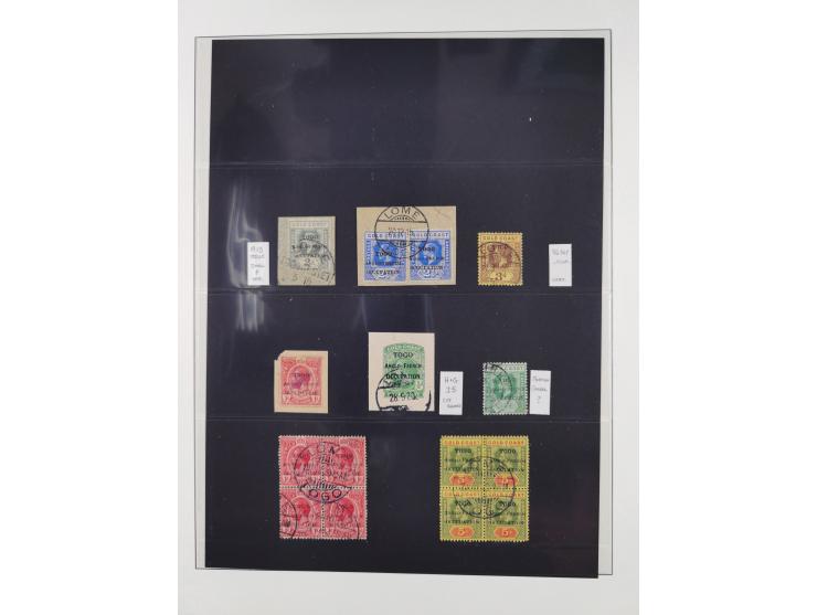 1915/16, ´TOGO / ANGLO-FRENCH / OCCUPATION´ Collection Gold Coast KGV overprinted issue mostly unused up to 5 sh. block of fo