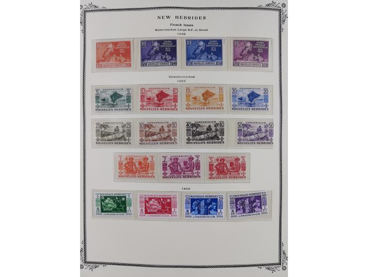 1908/79, Collection on Scott album leaves, starting no.1-5, many complete sets including Yv.100-123, later issues including p