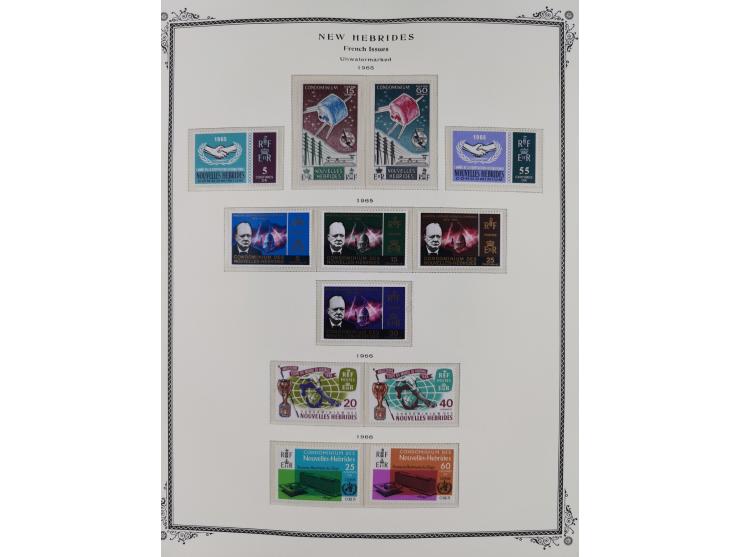 1908/79, Collection on Scott album leaves, starting no.1-5, many complete sets including Yv.100-123, later issues including p