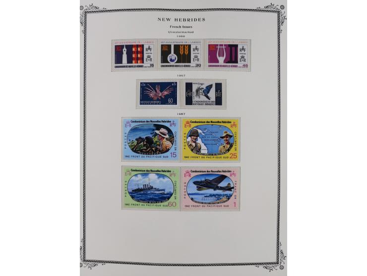 1908/79, Collection on Scott album leaves, starting no.1-5, many complete sets including Yv.100-123, later issues including p