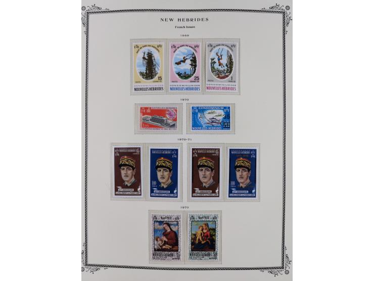 1908/79, Collection on Scott album leaves, starting no.1-5, many complete sets including Yv.100-123, later issues including p