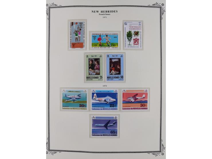 1908/79, Collection on Scott album leaves, starting no.1-5, many complete sets including Yv.100-123, later issues including p