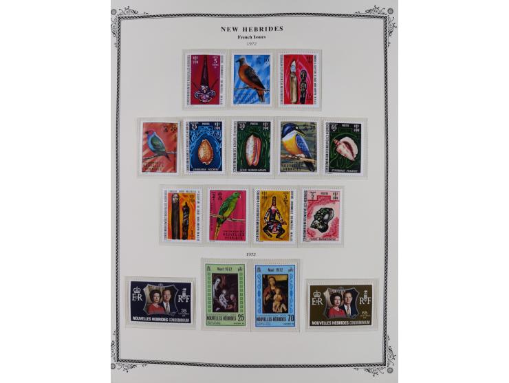 1908/79, Collection on Scott album leaves, starting no.1-5, many complete sets including Yv.100-123, later issues including p