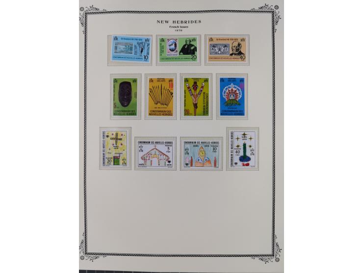 1908/79, Collection on Scott album leaves, starting no.1-5, many complete sets including Yv.100-123, later issues including p